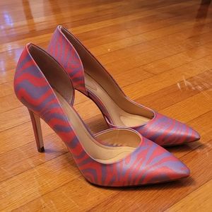 Jessica Simpson Women's Prizma D'Orsay Pump in Lavender/Rose animal print